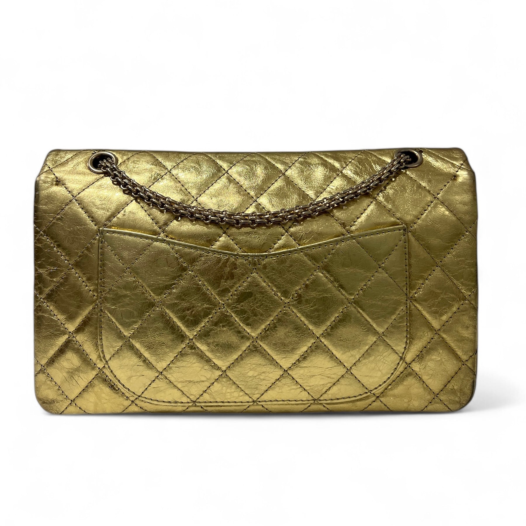 Chanel - Sac 2.55 Metallic Gold Double Rabat