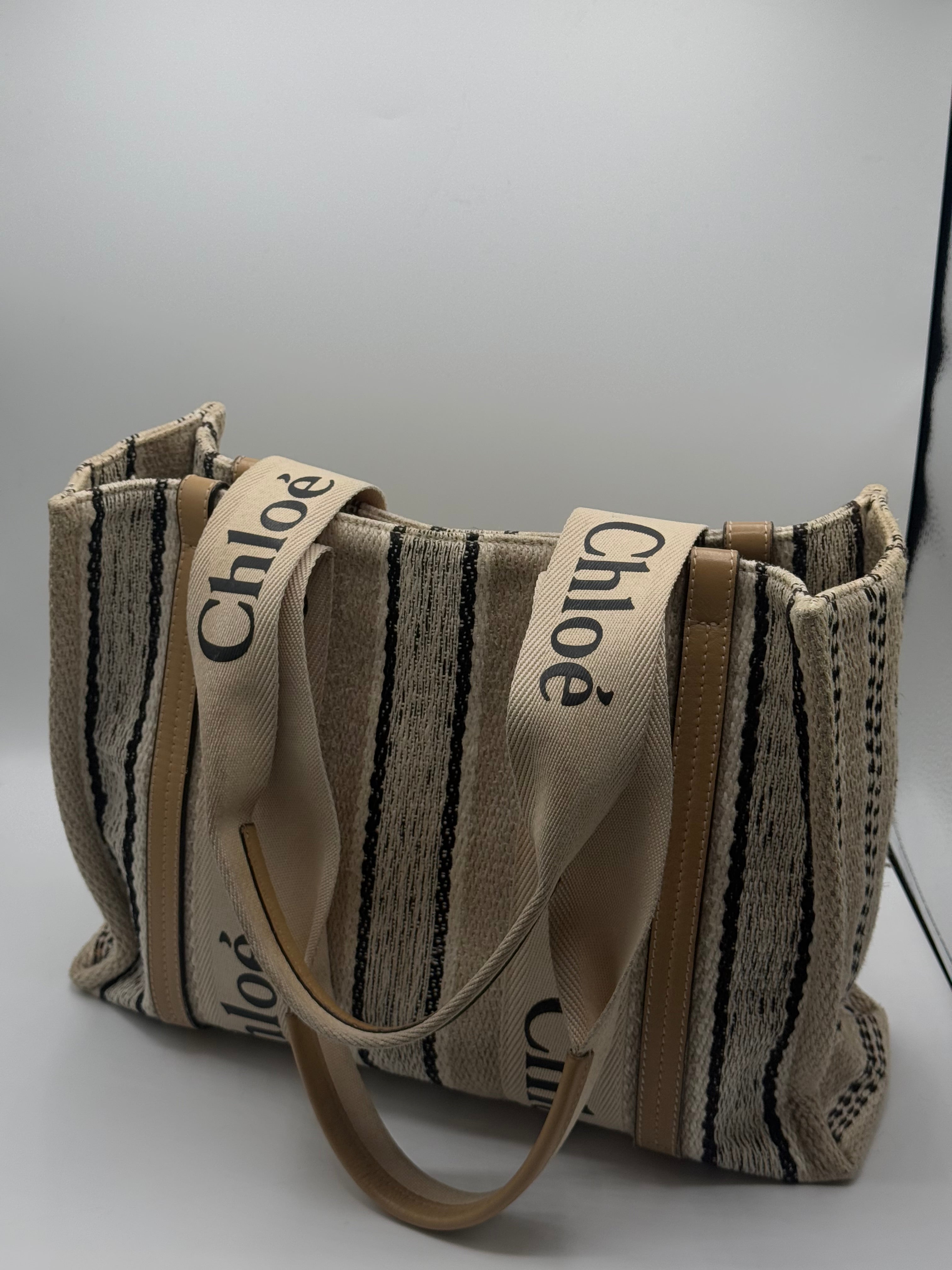 Sac Cabas Woody en toile de lin