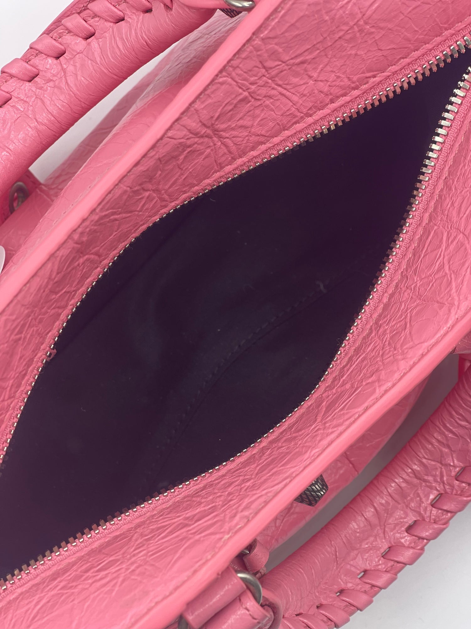 Balenciaga - sac à main neo Cagole modèle XS rose