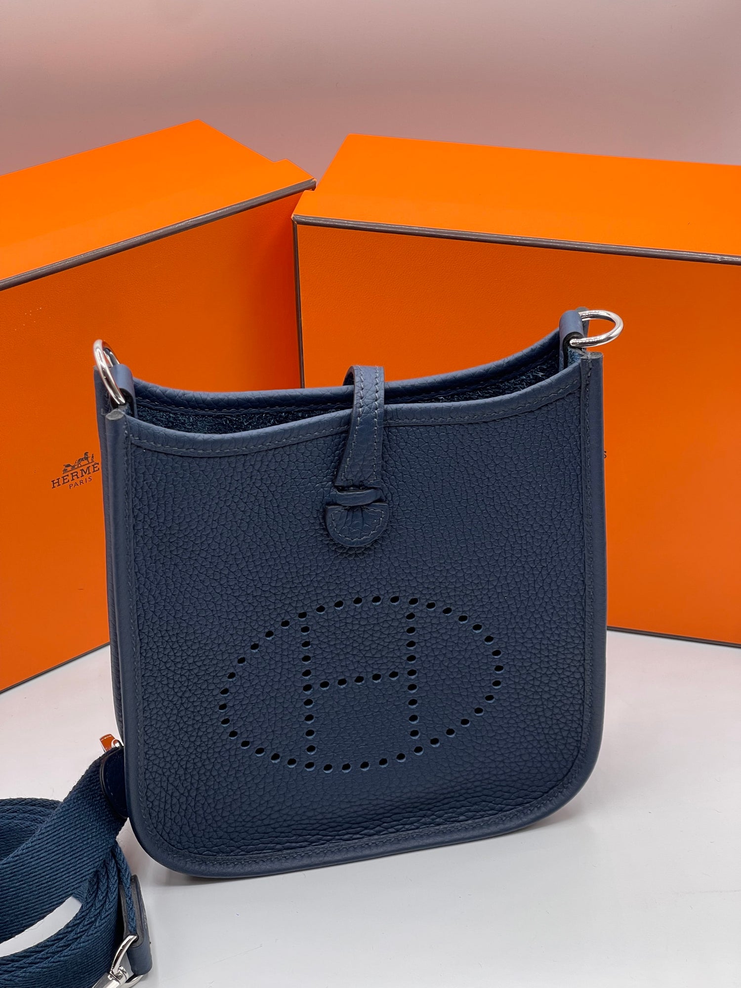 Hermès - Sac Evelyne 16 Blu Indigo