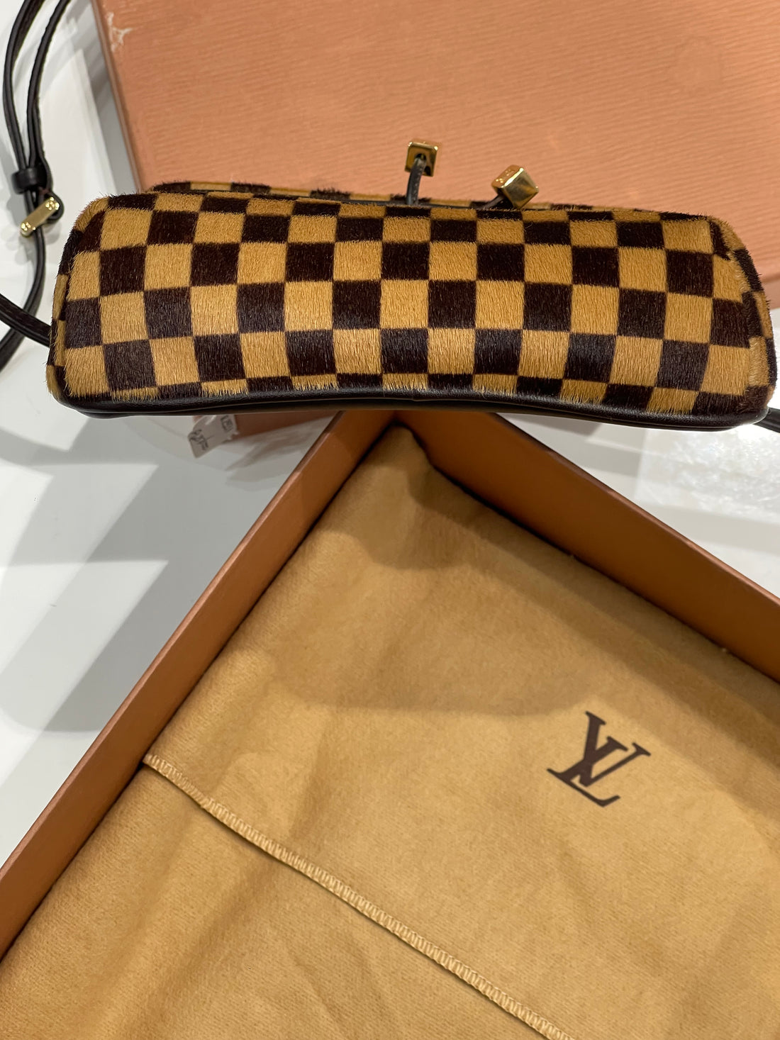 Louis Vuitton - Borsa a scacchiera Gazelle PM