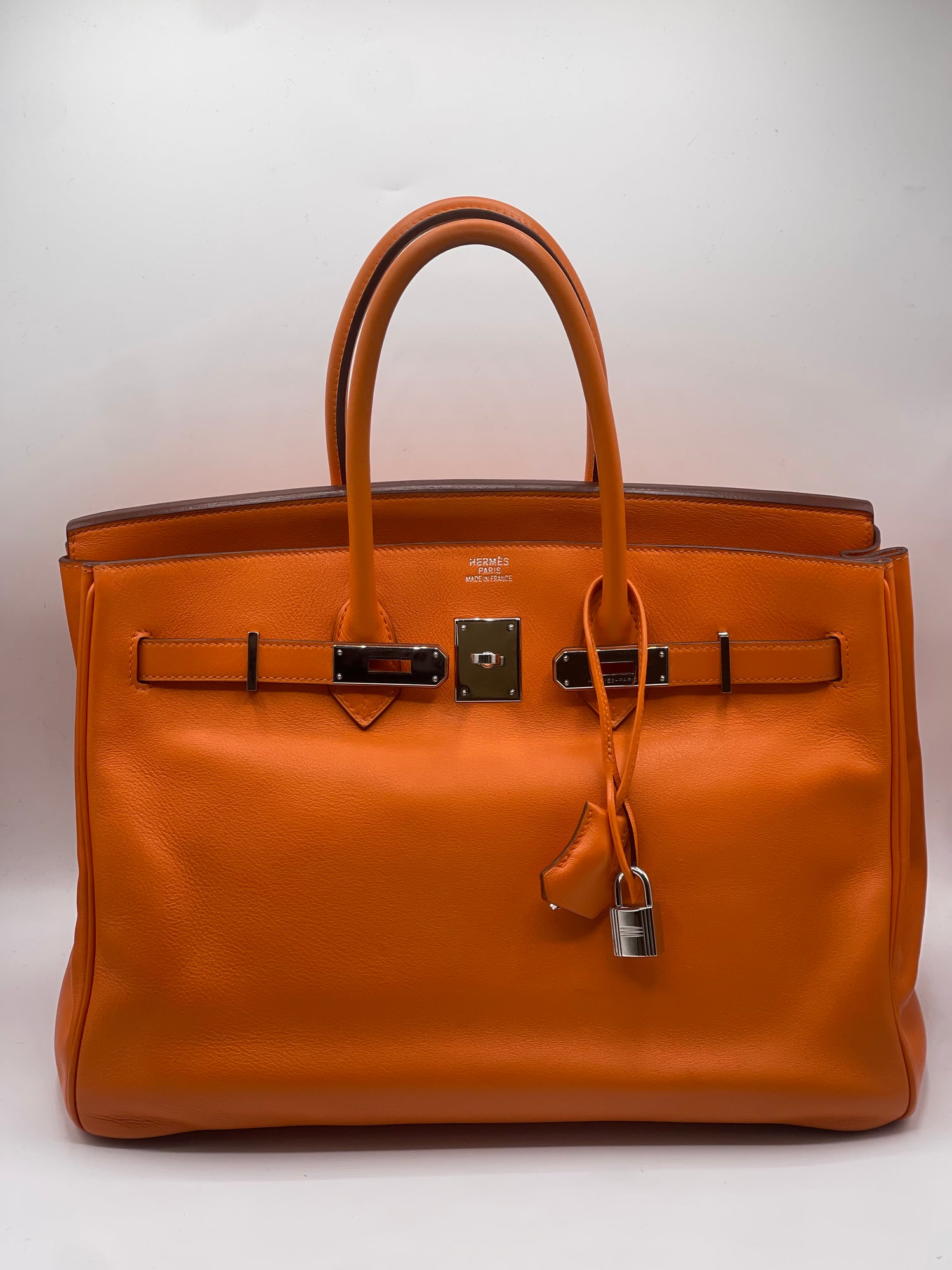 Hermès - Sac Birkin 35 Swift orange Hermès