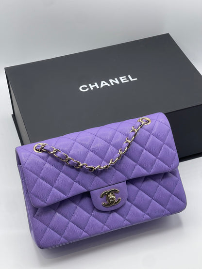 Chanel - Sac timeless small classique 23 violet