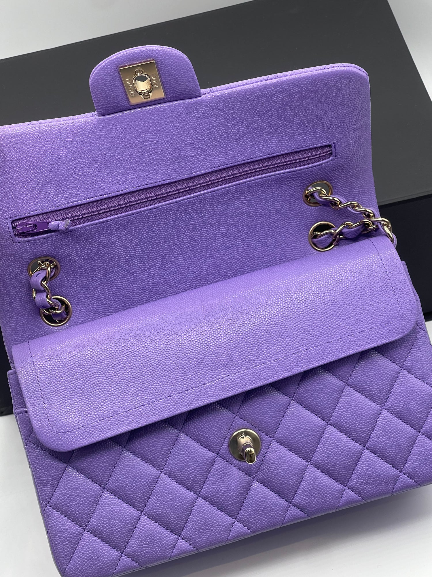 Chanel - Sac timeless small classique 23 violet