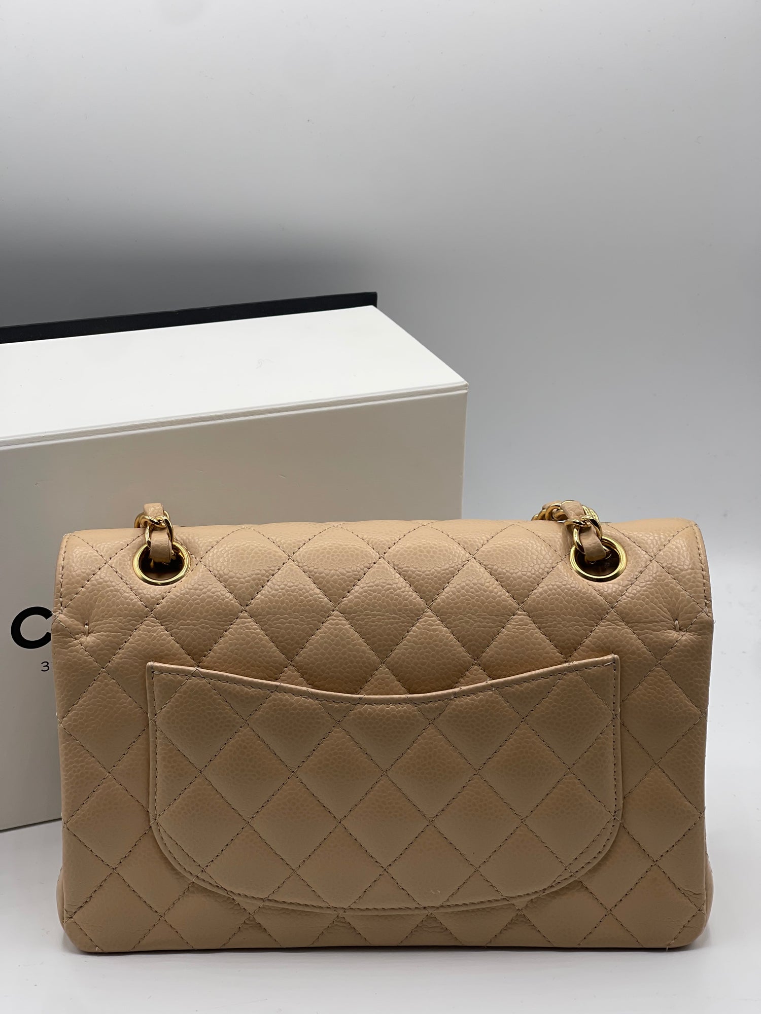 Chanel - Sac Mini Timeless 23 beige