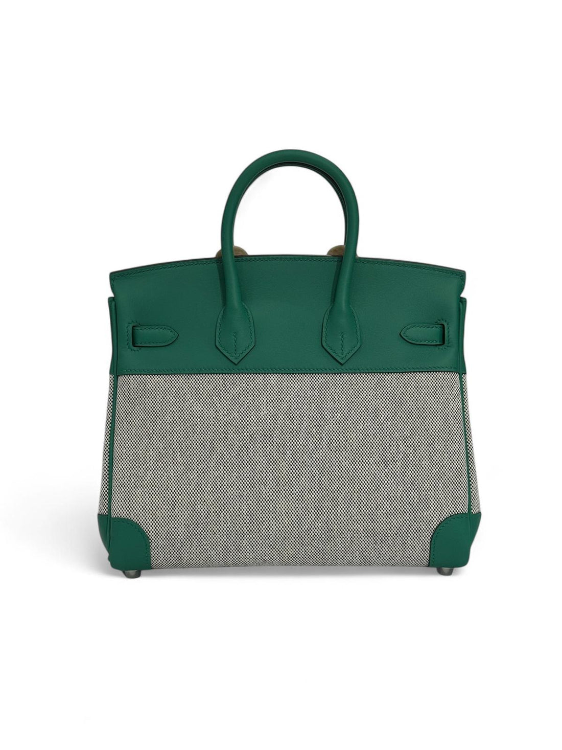 Hermès - Sac Birkin 25 toile et cuir