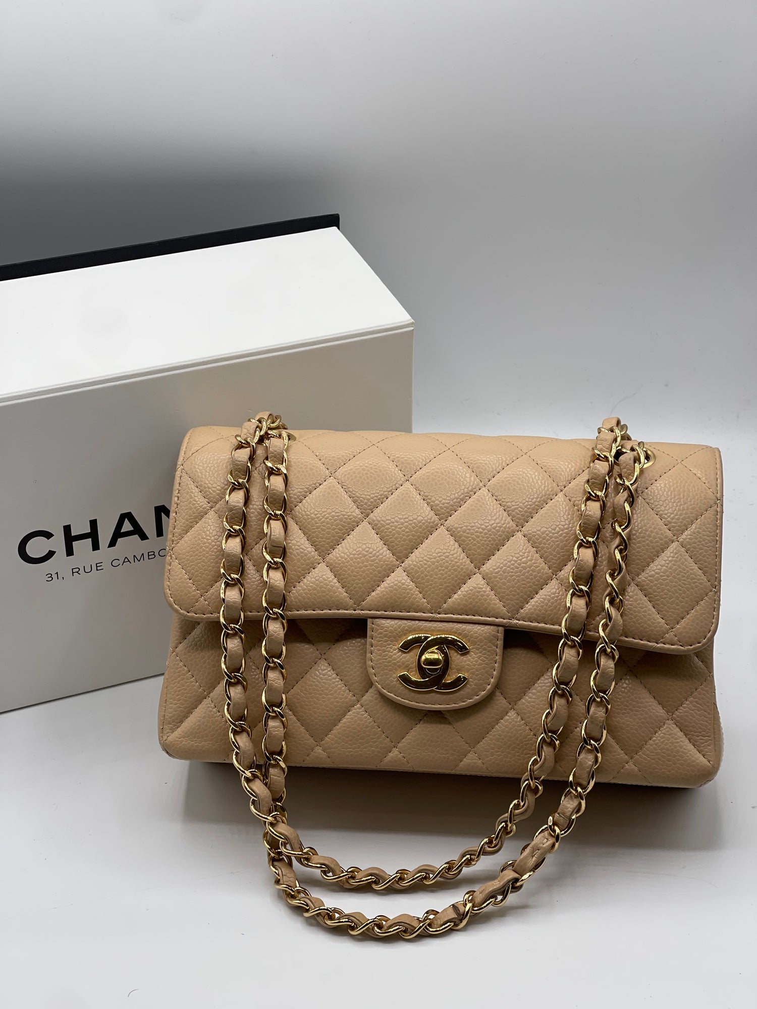 Chanel - Mini Timeless 23 Beige Bag