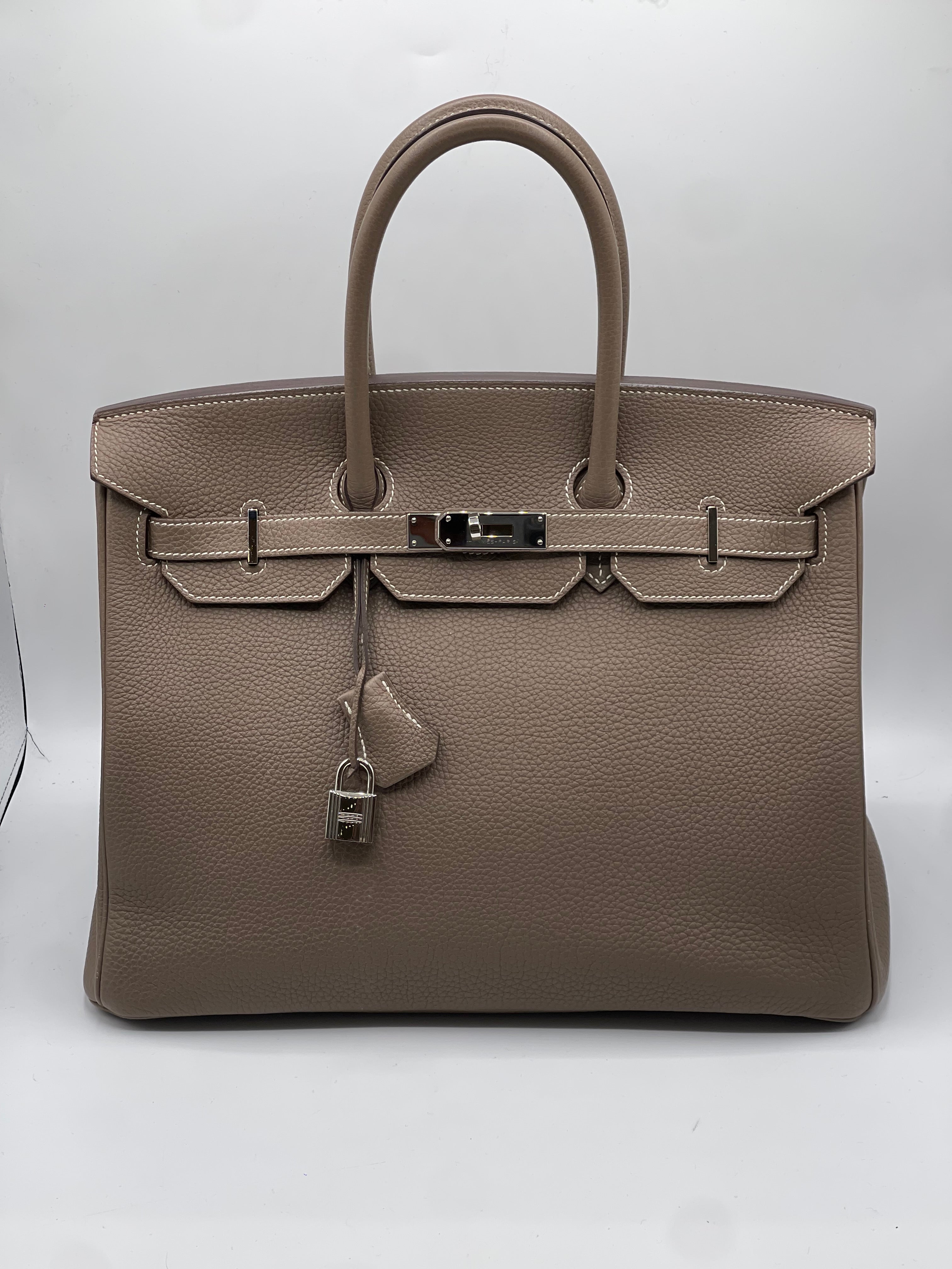 Hermès - Sac Birkin 35 Étoupe