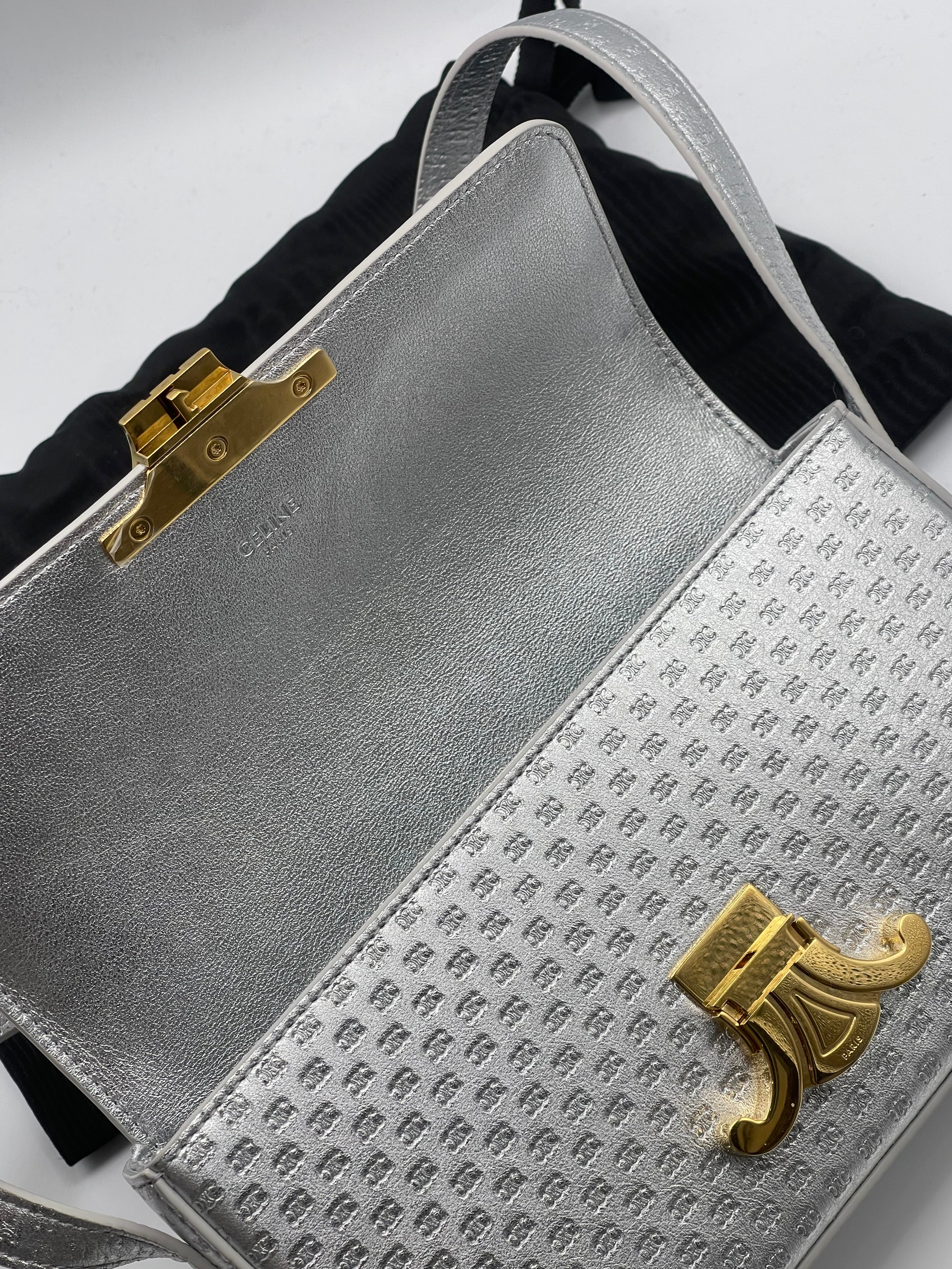 Celine - Sac Shoulder Claude Triomphe Argent