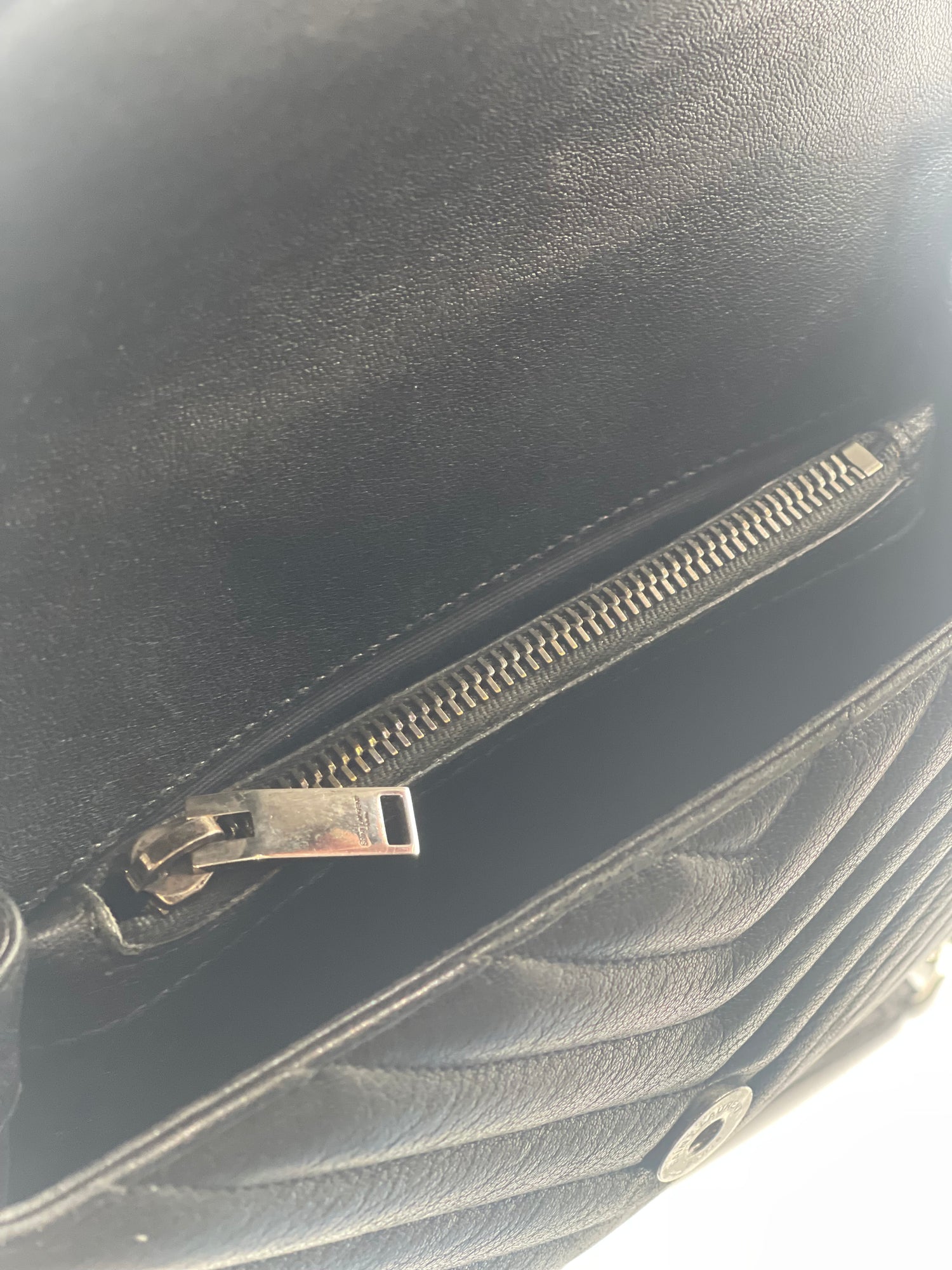 Saint Laurent - Sac Collège small noir avec patch