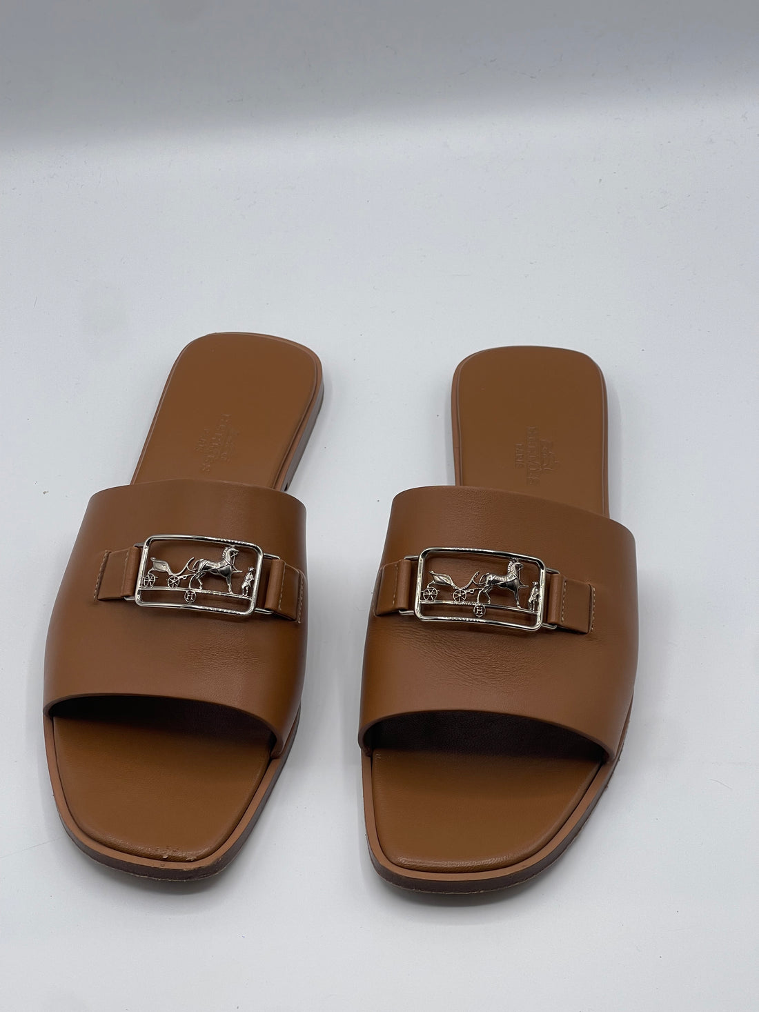 Hermès - Sandales Villa gold T38,5