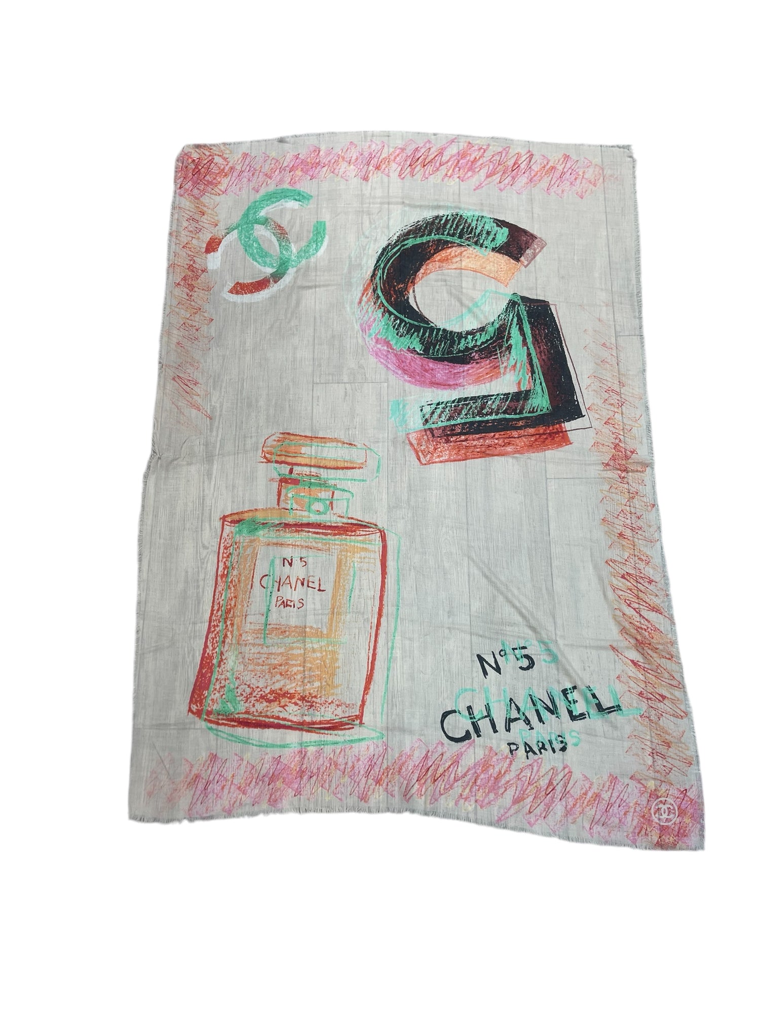 Chanel - Châle N•5 multicolore