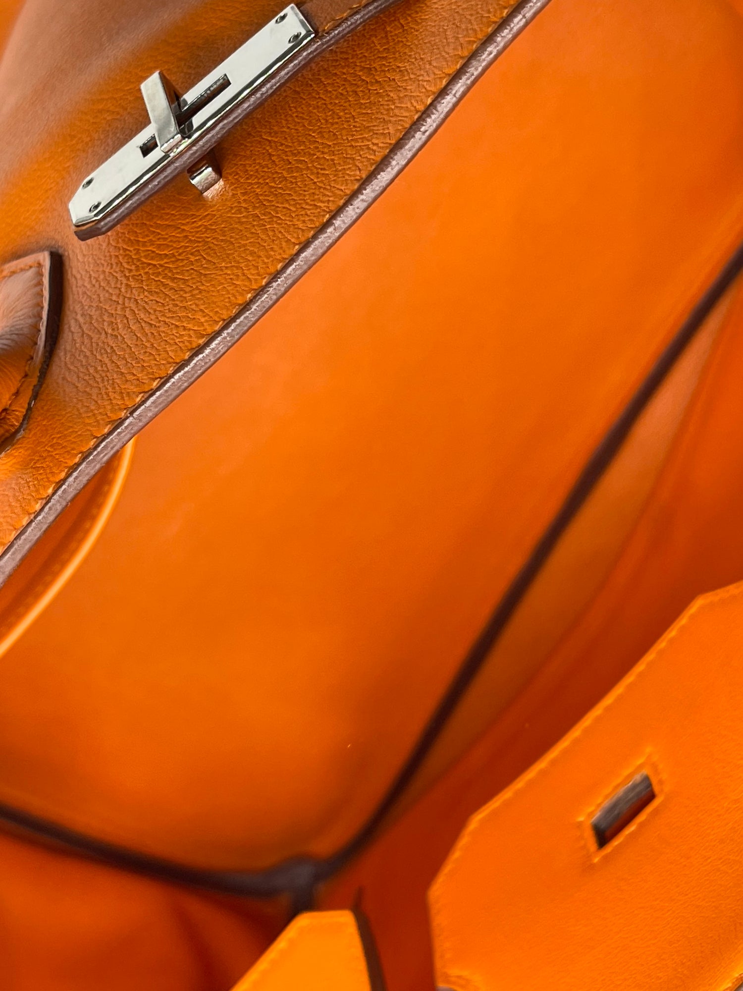 Hermès - Sac Birkin 35 Swift orange Hermès