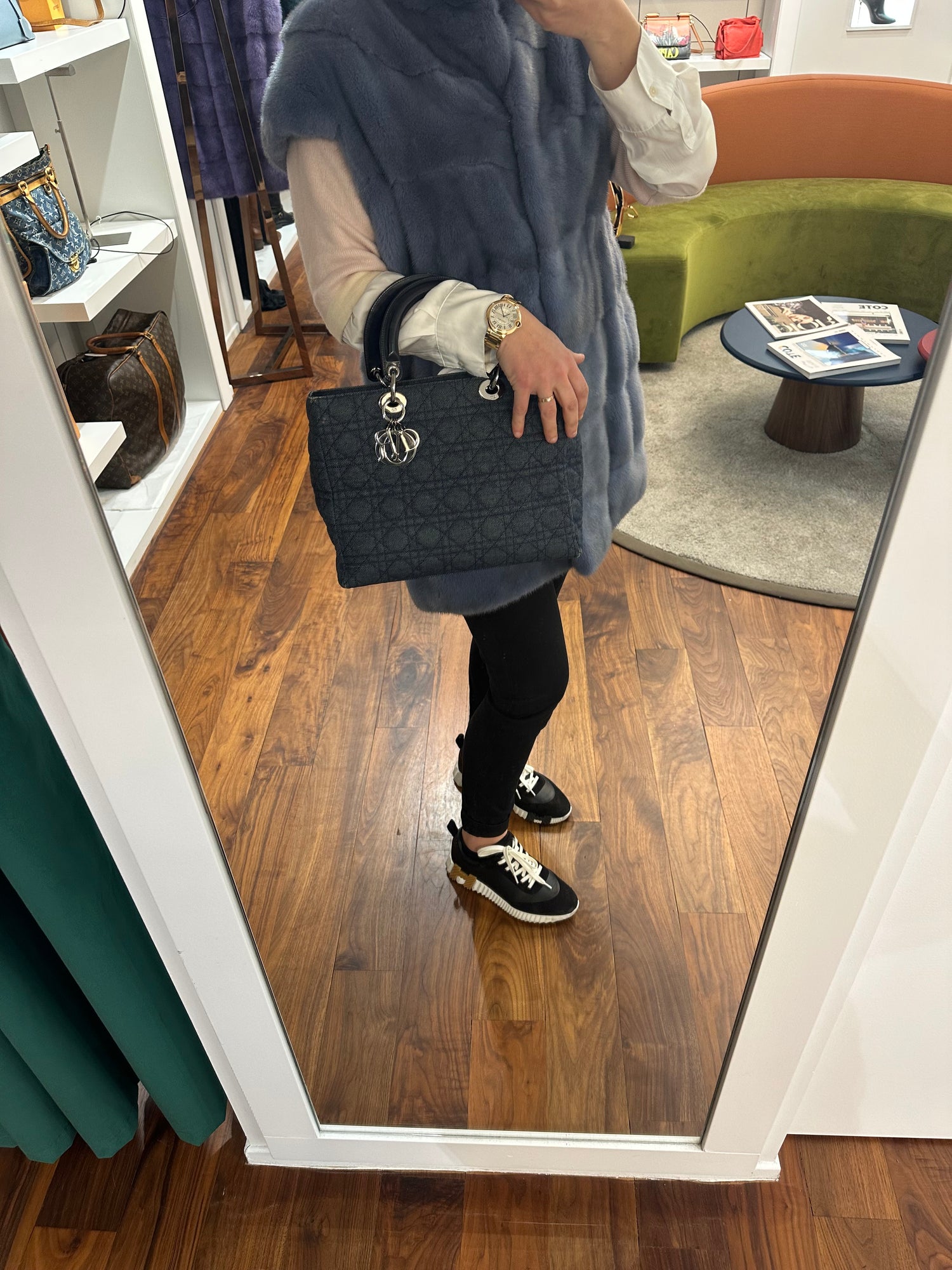 Dior - Sac Lady Dior GM Denim