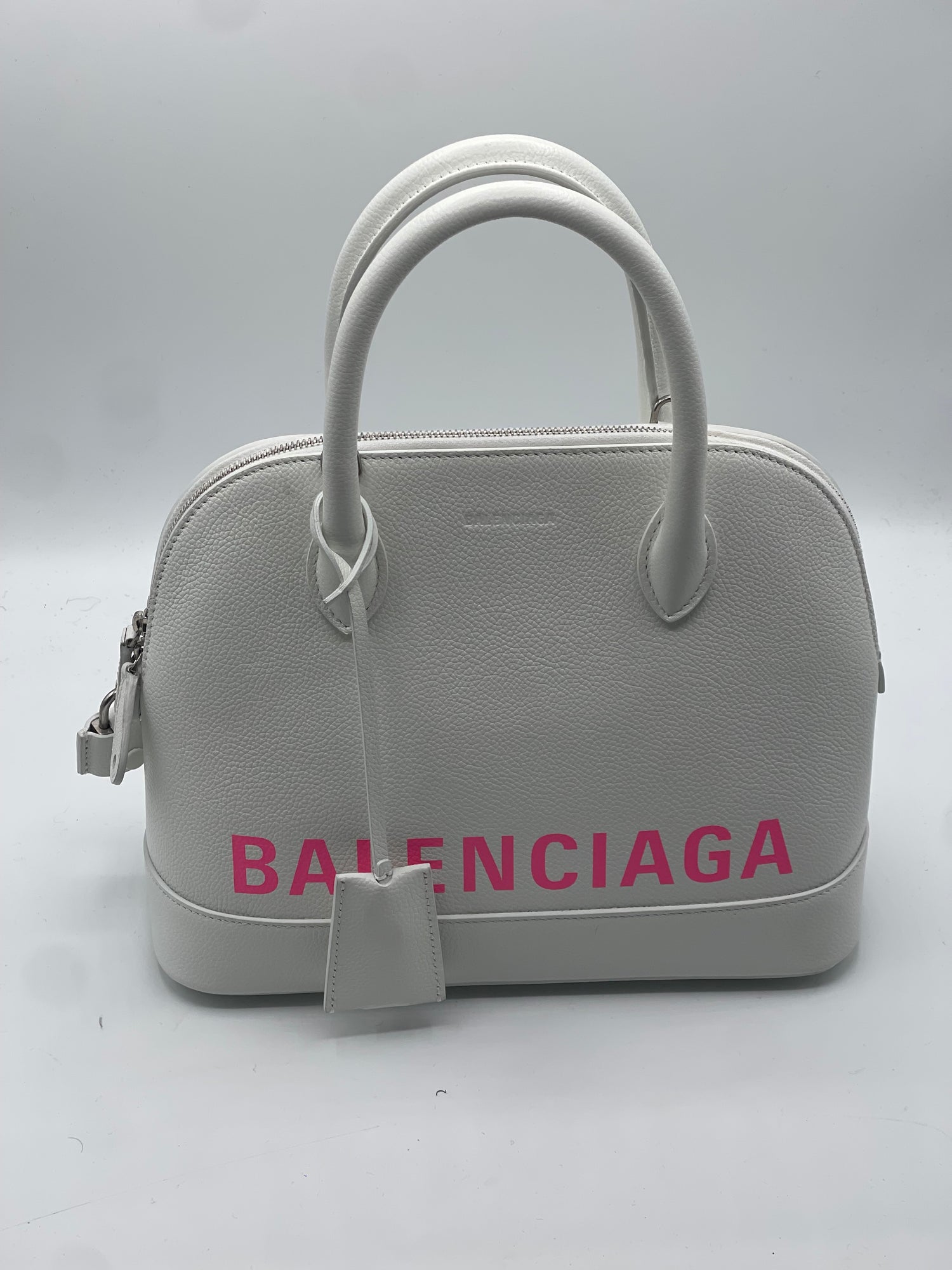 Balenciaga - Sac City top handle PM blanc