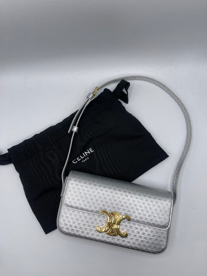 Celine - Sac Shoulder Claude Triomphe Argent