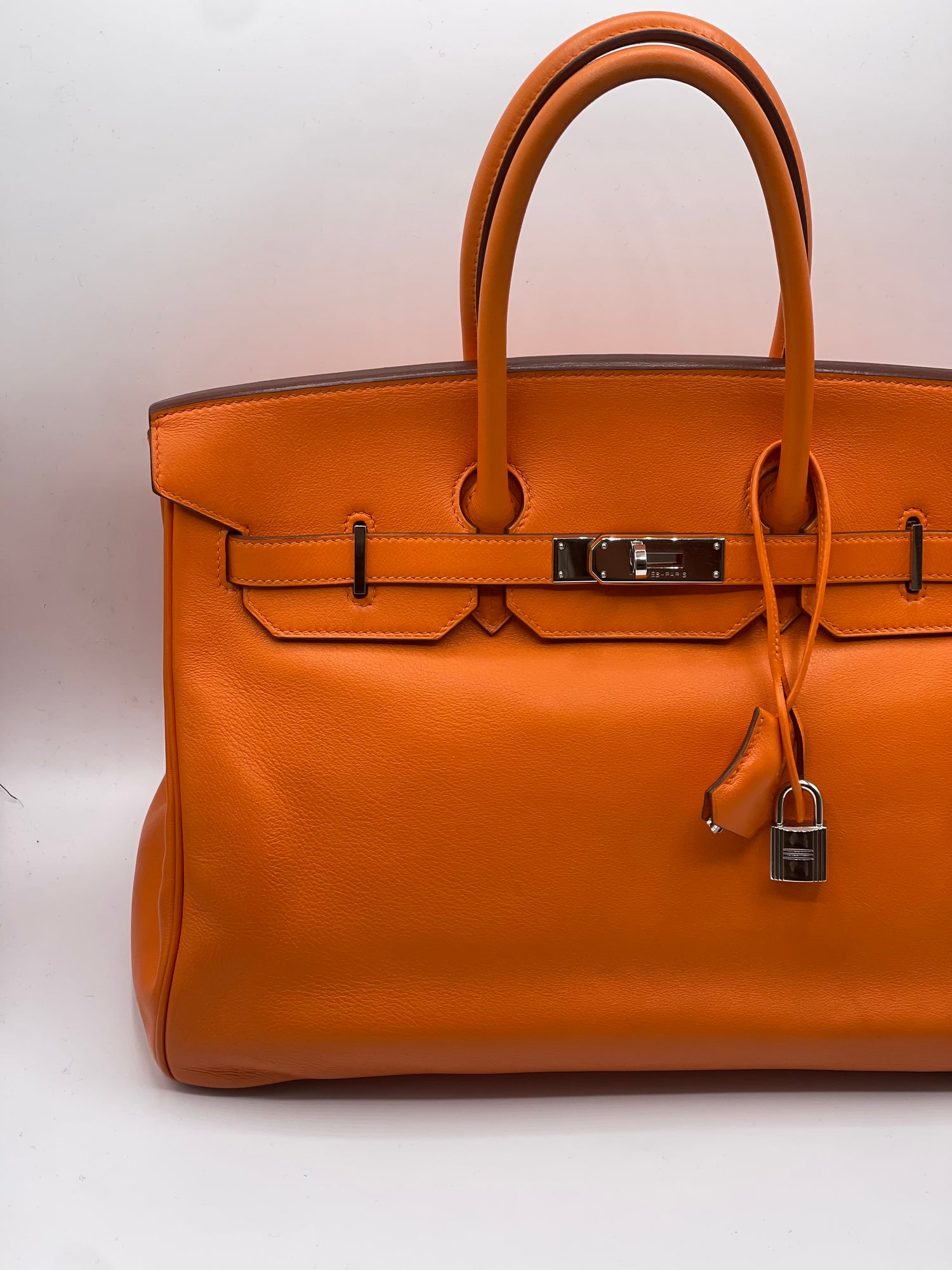 Hermès - Sac Birkin 35 Swift orange Hermès