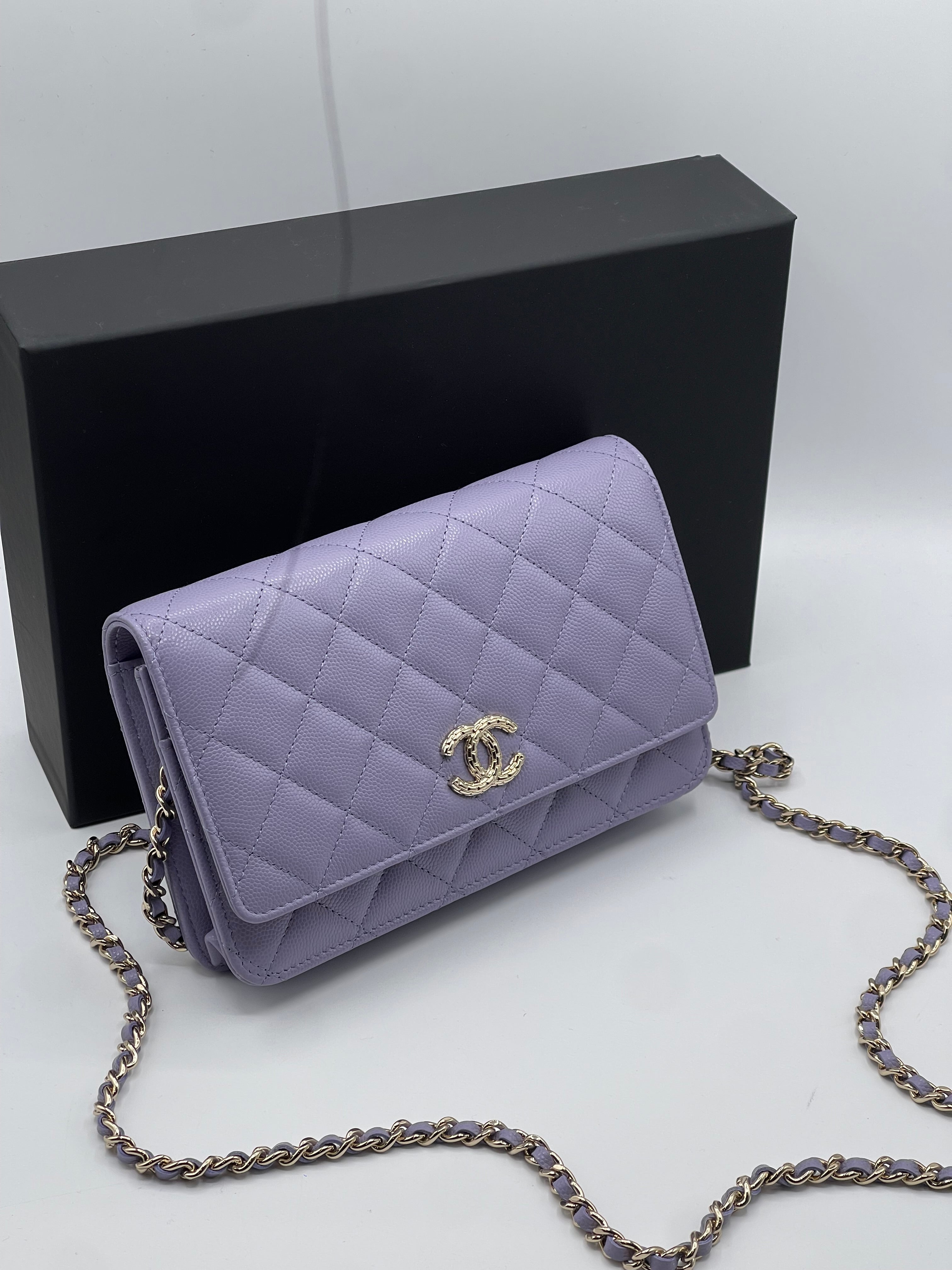 Chanel - Sac Wallet On Chain lilas