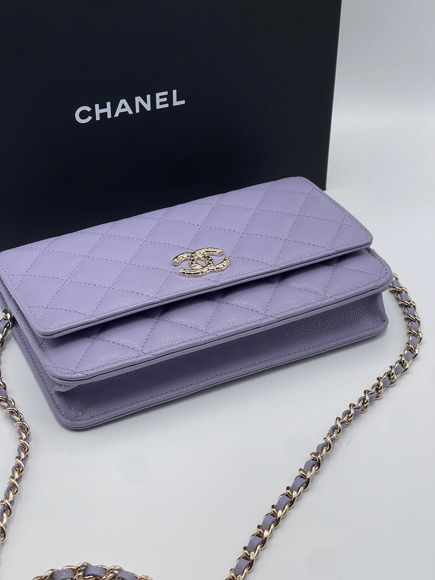 Chanel - Sac Wallet On Chain lilas