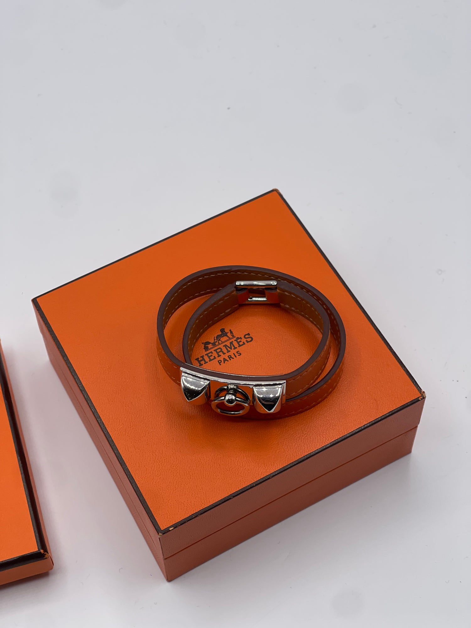 Hermès - Bracelet Collier de chien orange