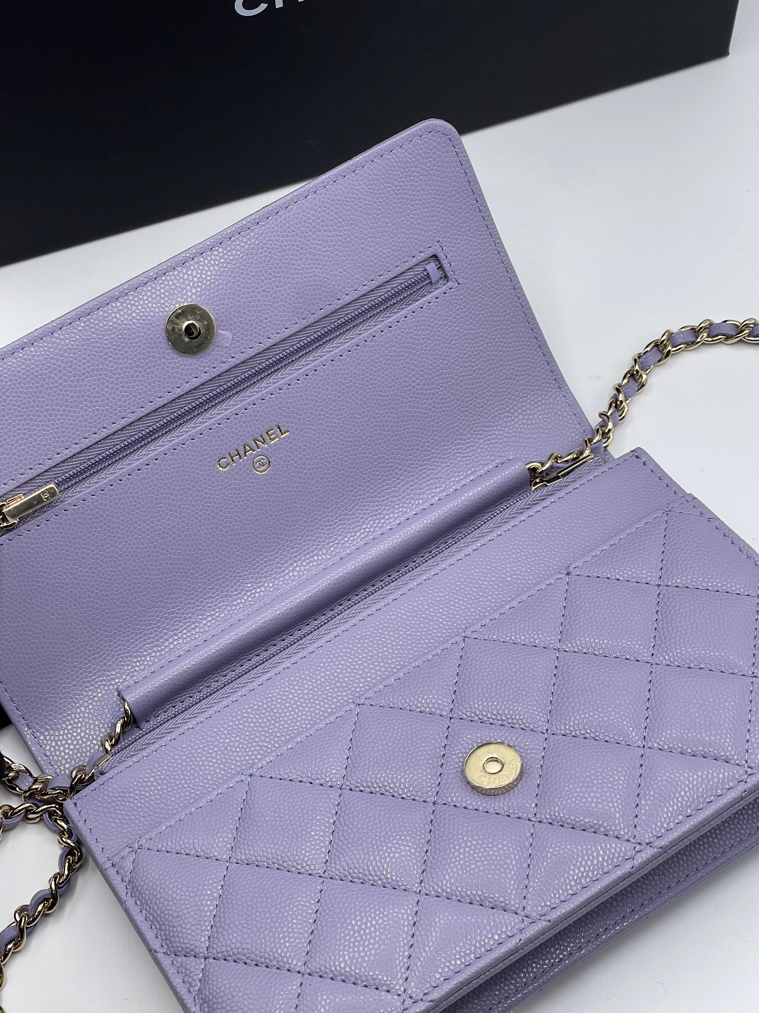 Chanel - Sac Wallet On Chain lilas