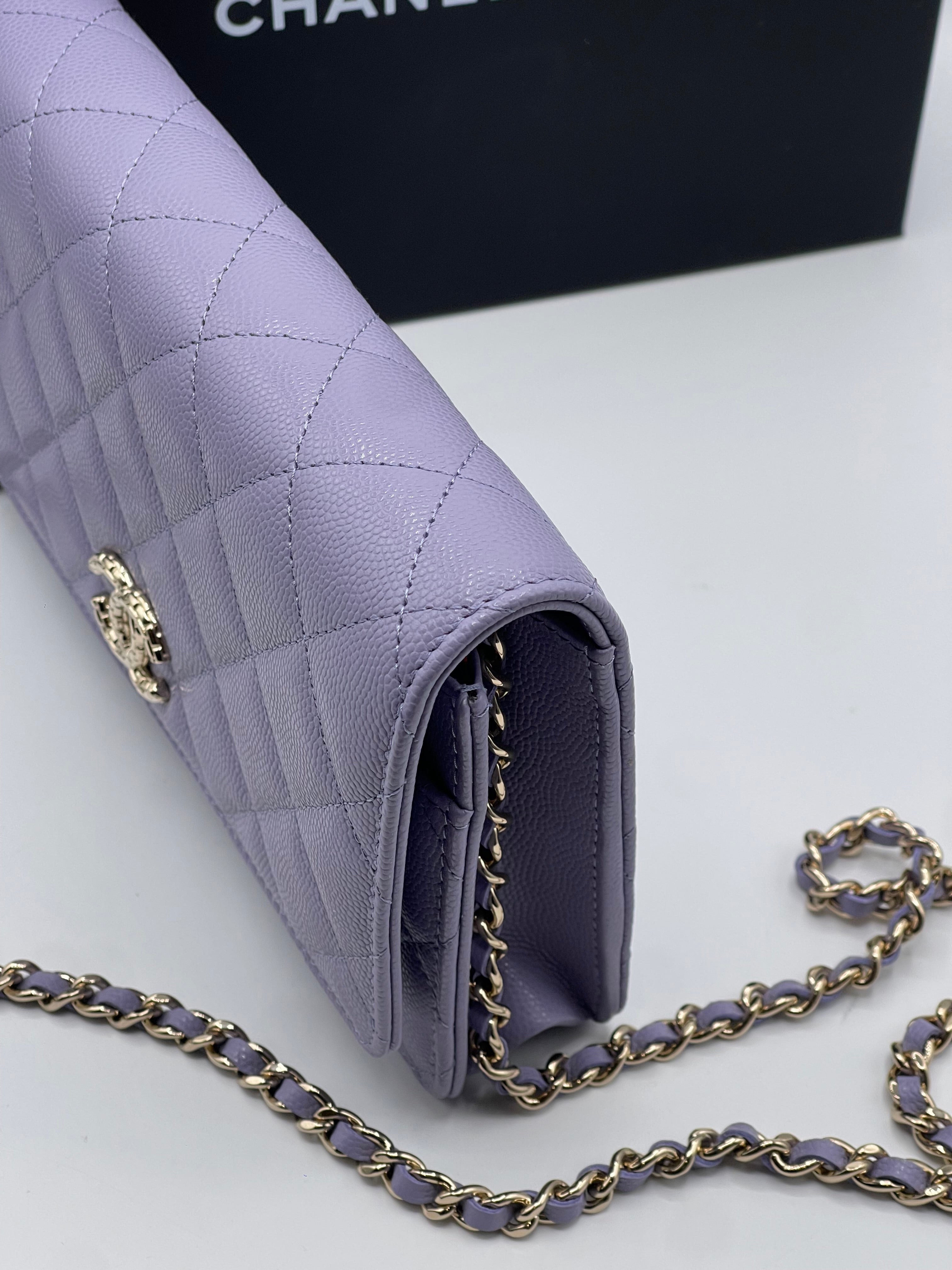 Chanel - Sac Wallet On Chain lilas