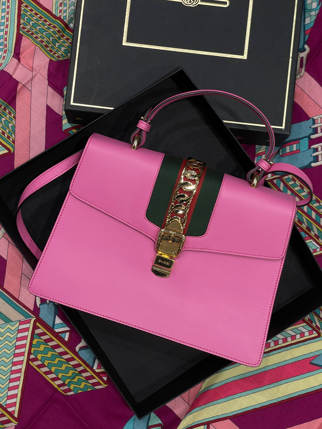 Gucci - Borsa Sylvie GM rosa