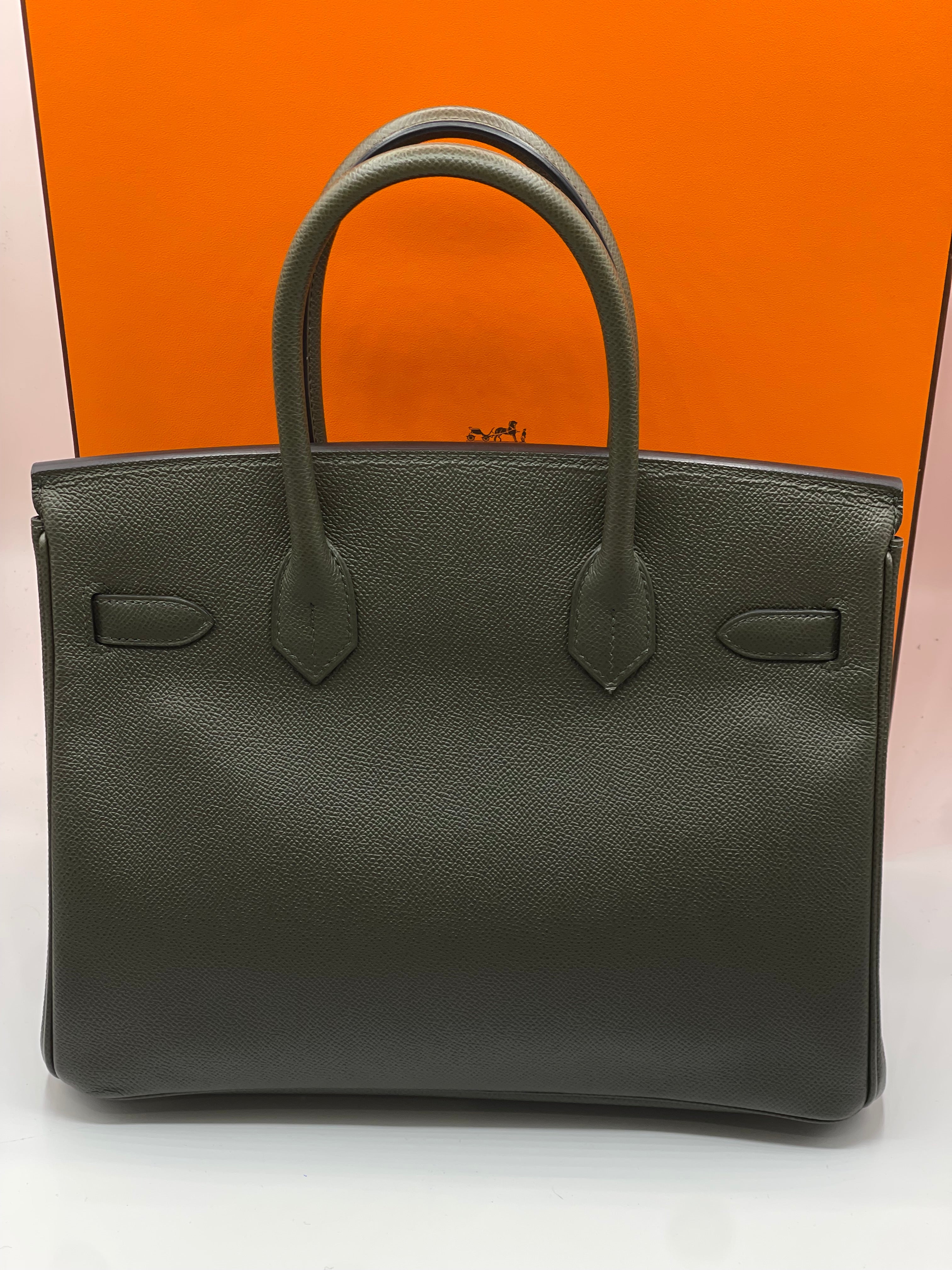 Hermès - Sac Birkin 30 vert de gris