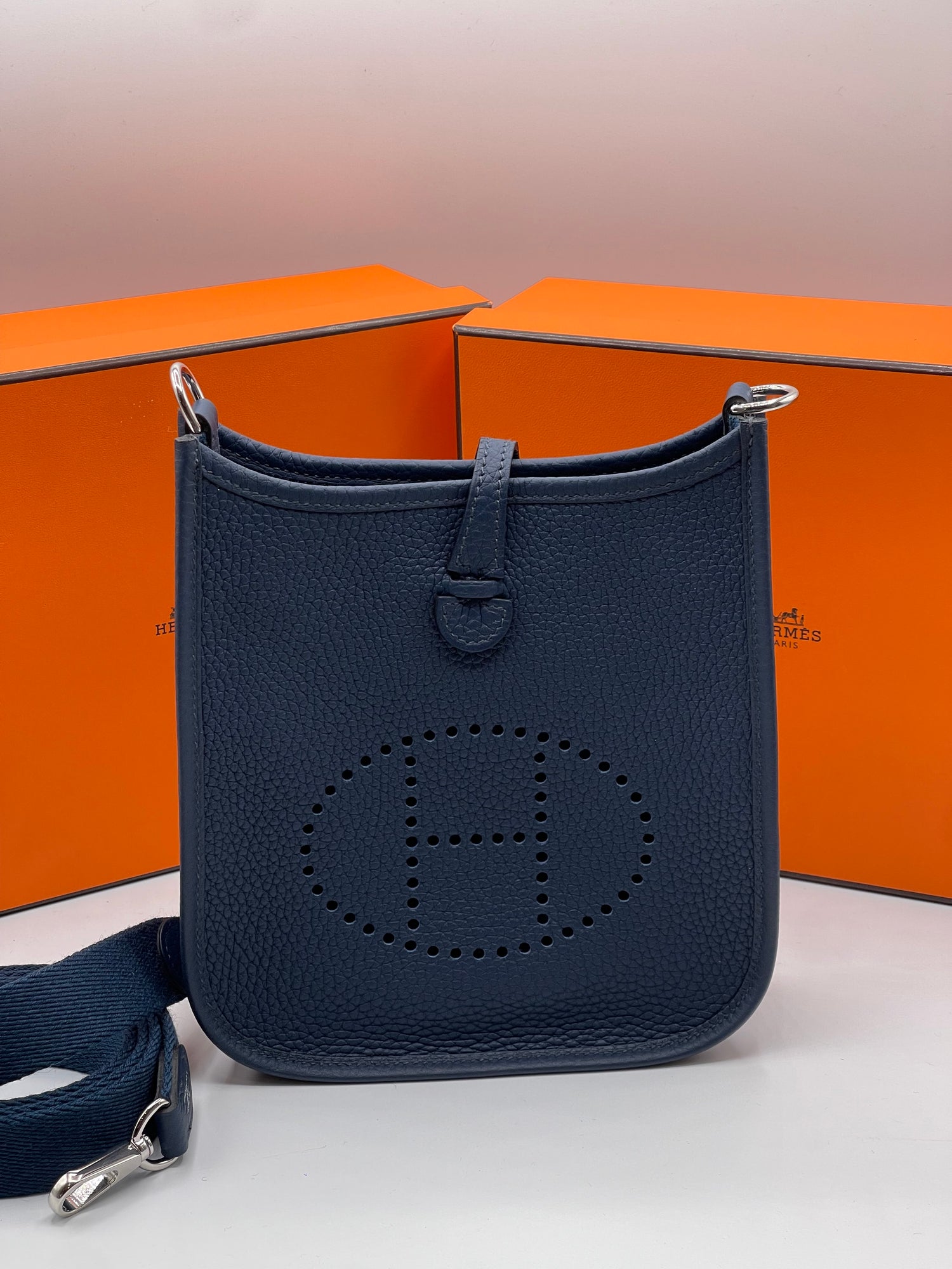 Hermès - Sac Evelyne 16 Blu Indigo