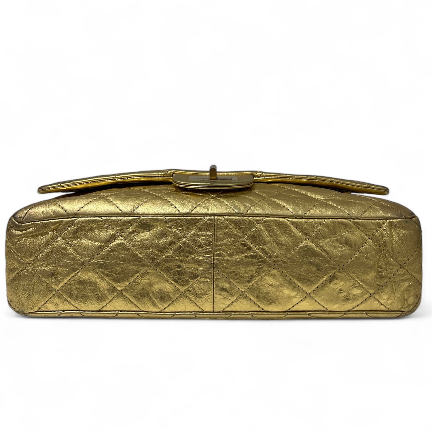 Chanel - Sac 2.55 Metallic Gold Double Rabat