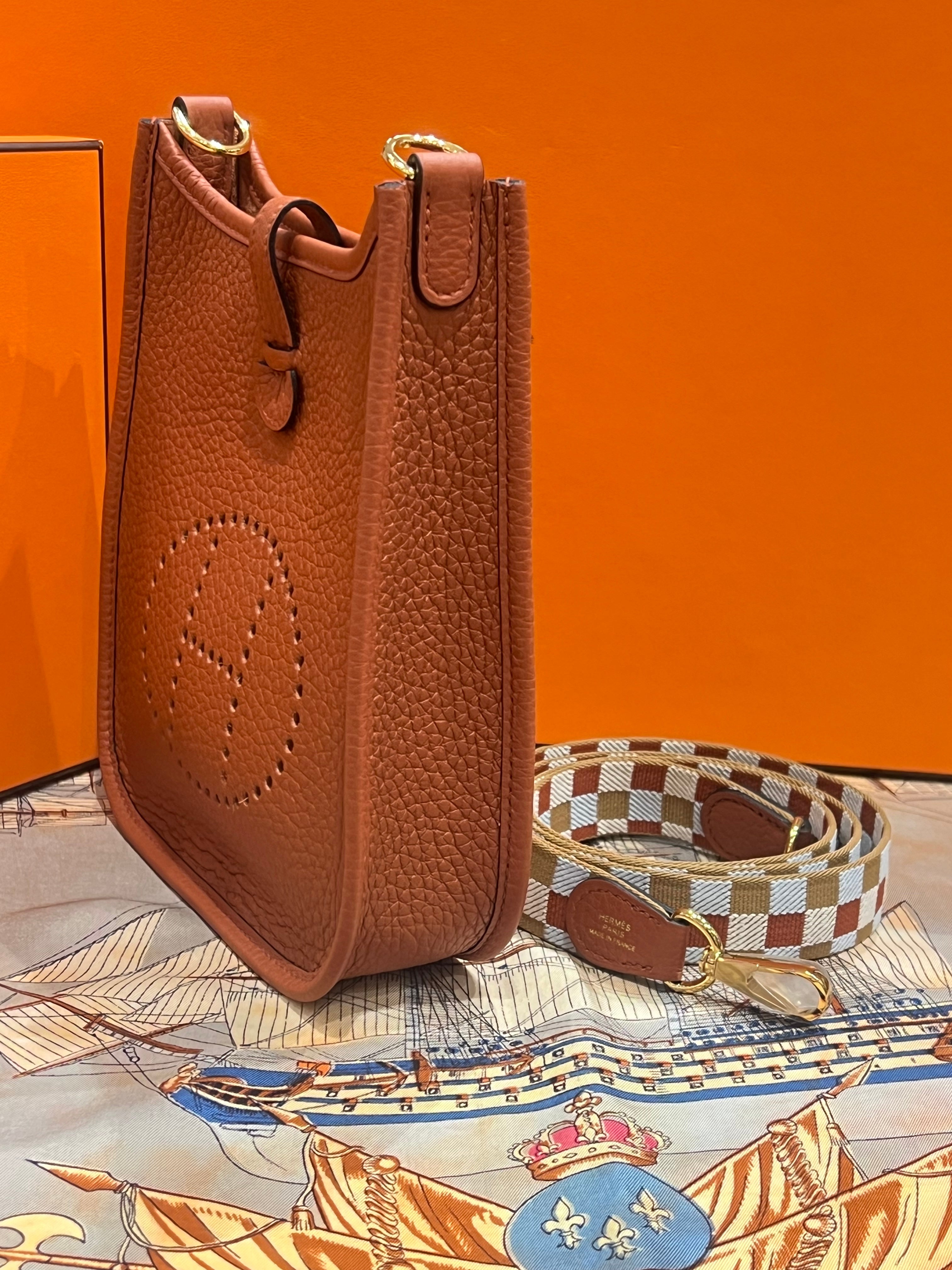 Hermès - mini Evelyne 16 cuivre