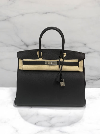 Hermès - Sac Birkin 35 noir PHW