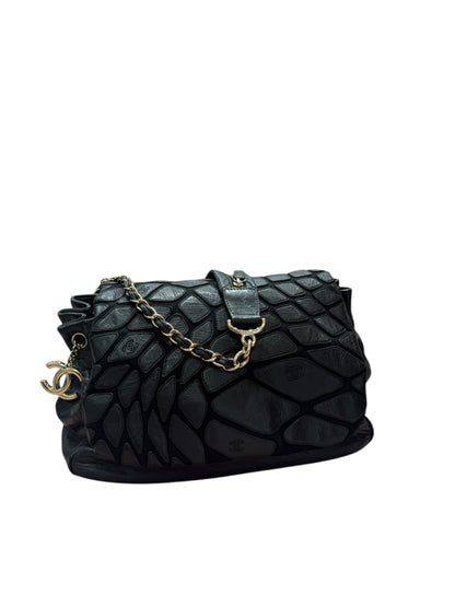 Chanel - Sac Besace à bandoulière Patchwork Noir