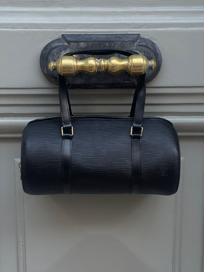 Louis Vuitton - Black epi leather Soufflot bag