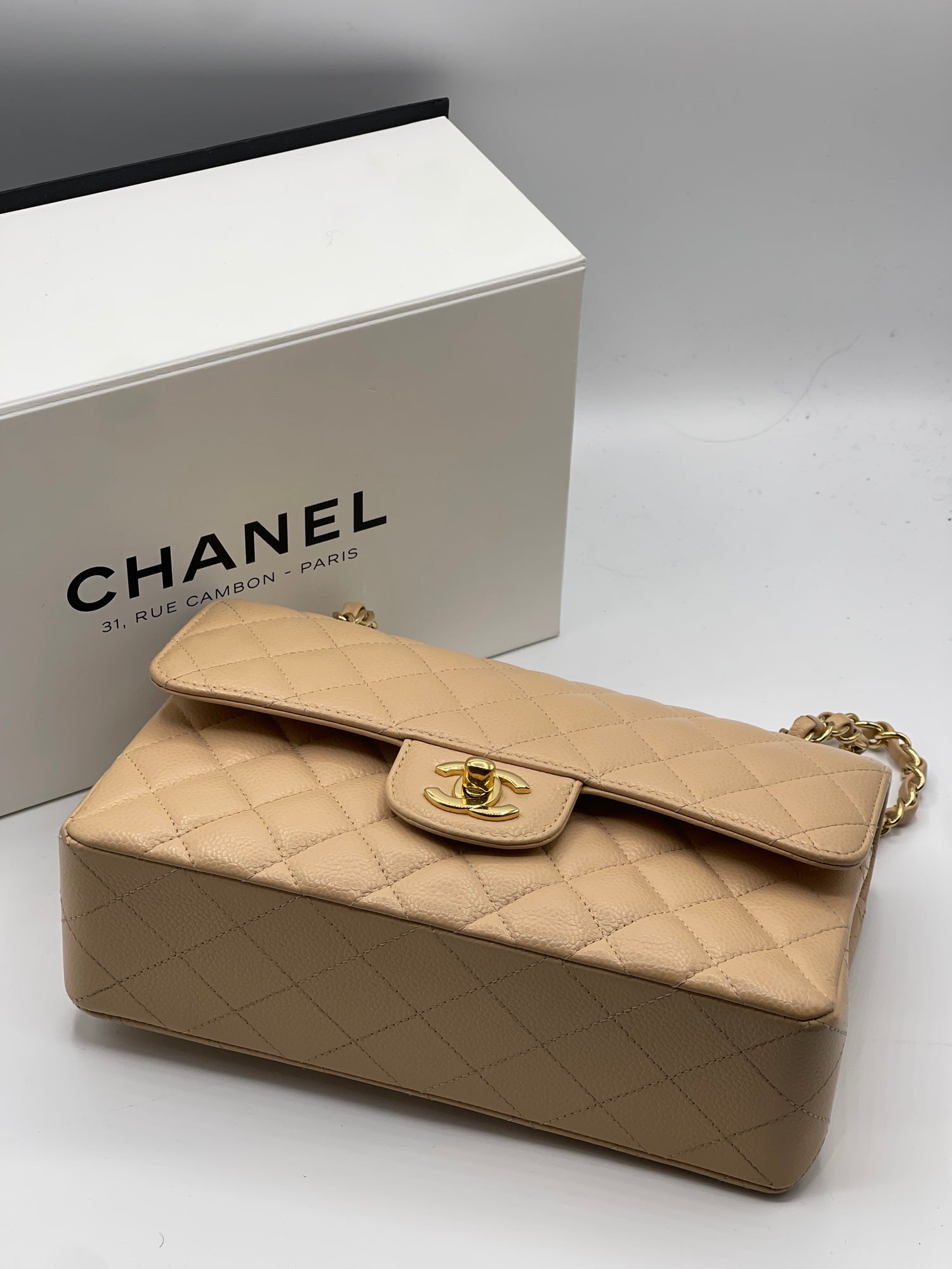 Chanel - Mini Timeless 23 Beige Bag