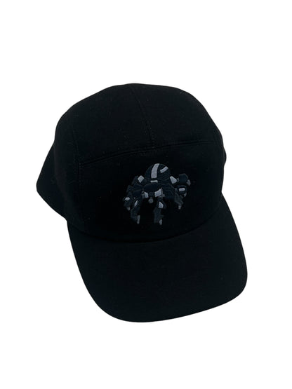 Hermès - casquette cachemire noire