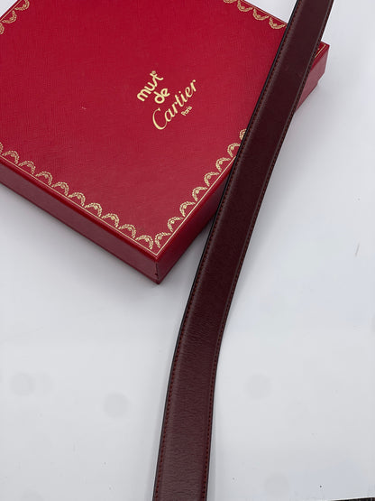 Cartier - Ceinture bordeaux T85