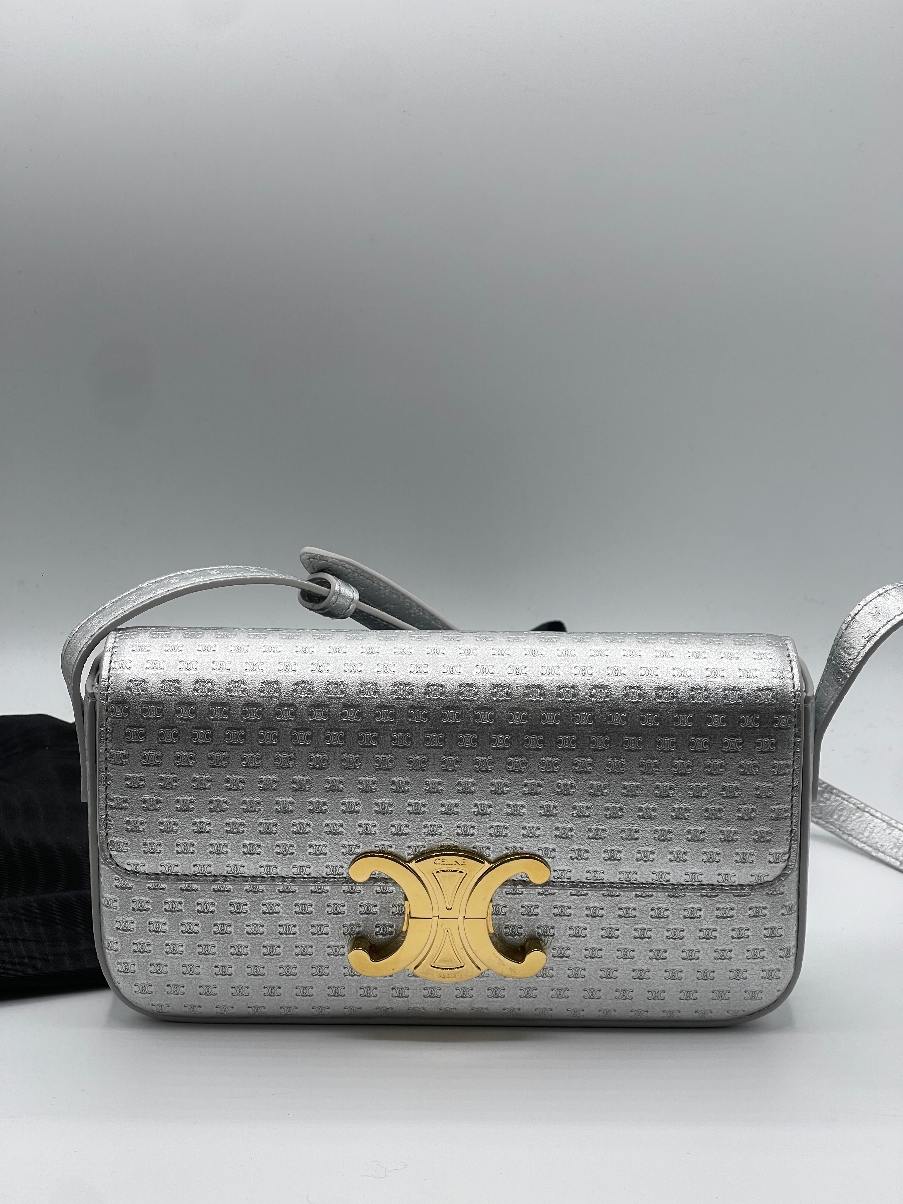 Celine - Sac Shoulder Claude Triomphe Argent