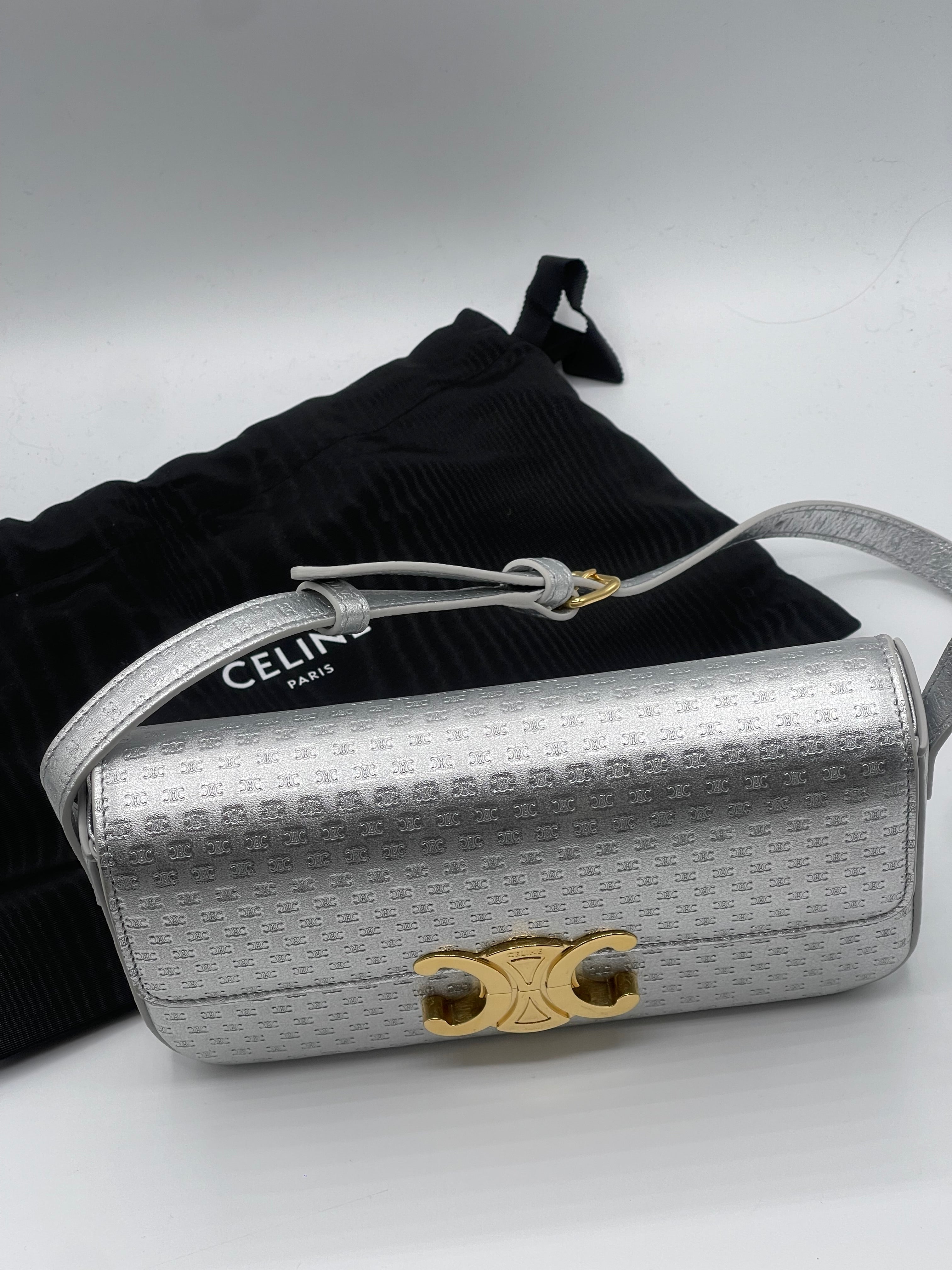 Celine - Sac Shoulder Claude Triomphe Argent