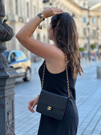 Chanel - Sac à rabat Noir