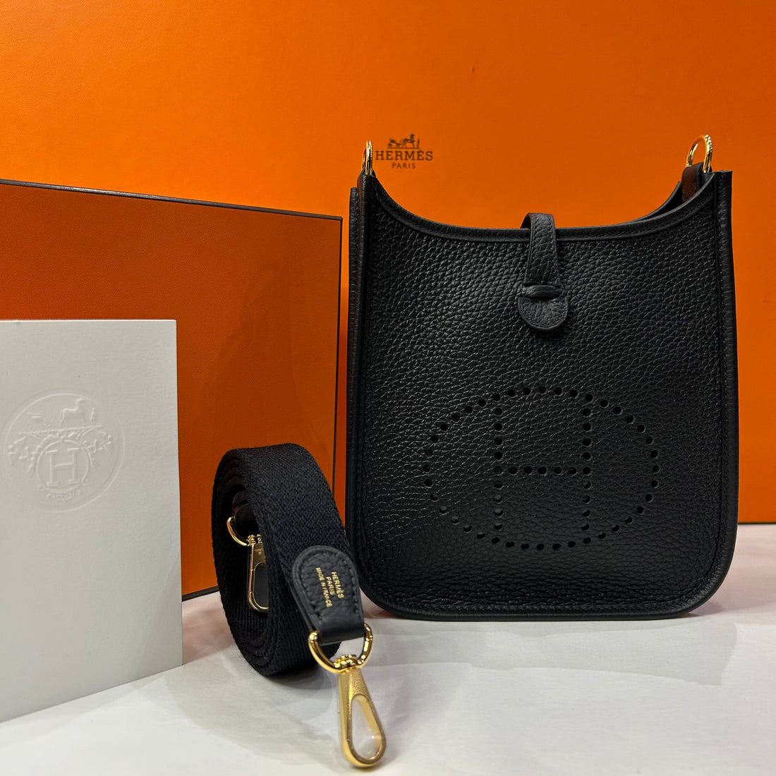 Hermès - Mini Evelyne 16 Noir