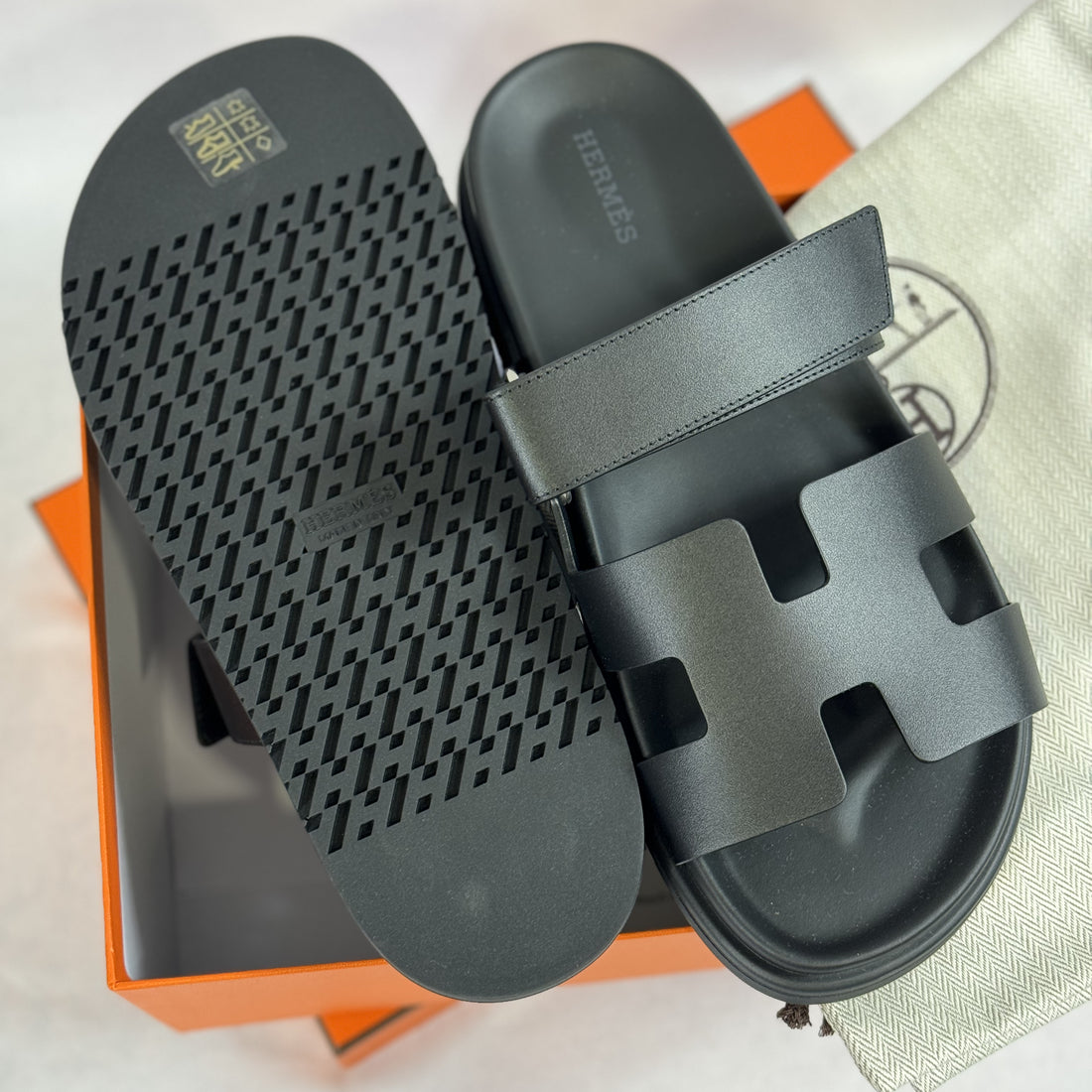 Hermès - Chypres sandals T.39
