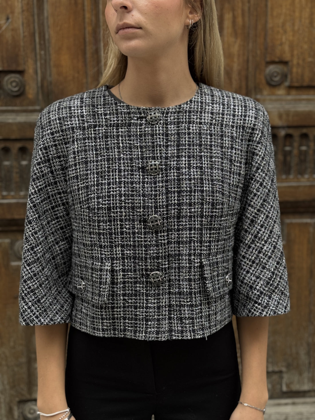 Chanel - Veste en tweed T.34