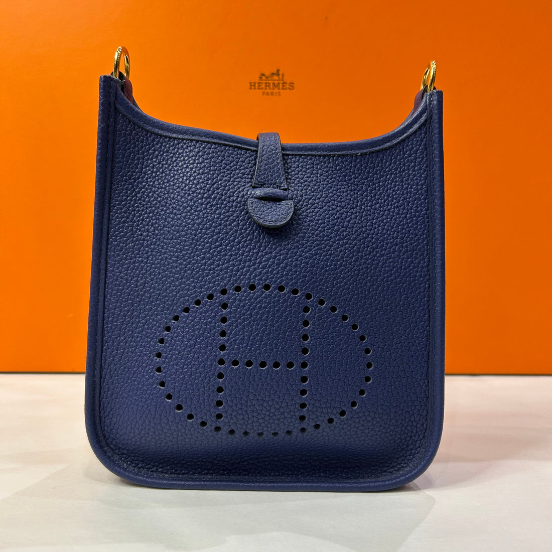 Hermès - Mini Evelyne 16 Sapphire Blue