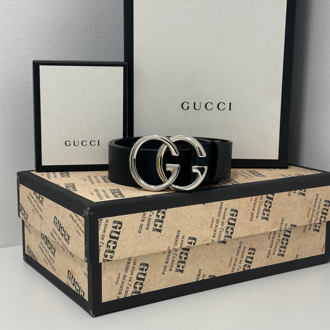 Gucci - GG Marmont 腰带