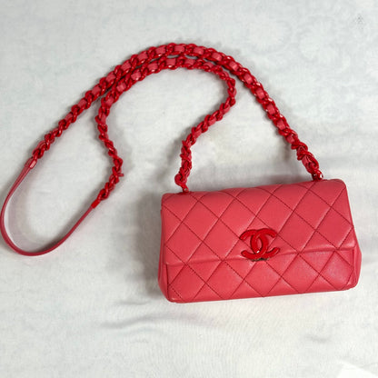 Chanel - Sac rabat rose