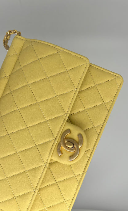 Chanel - Yellow flap bag