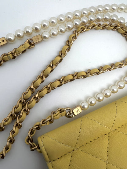 Chanel - Yellow flap bag