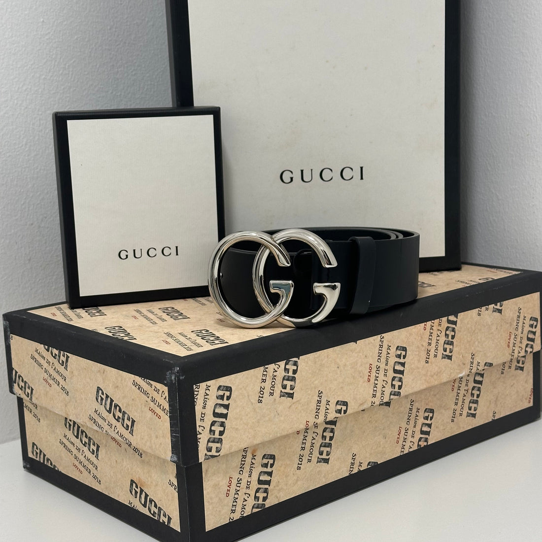 Gucci - GG Marmont 腰带