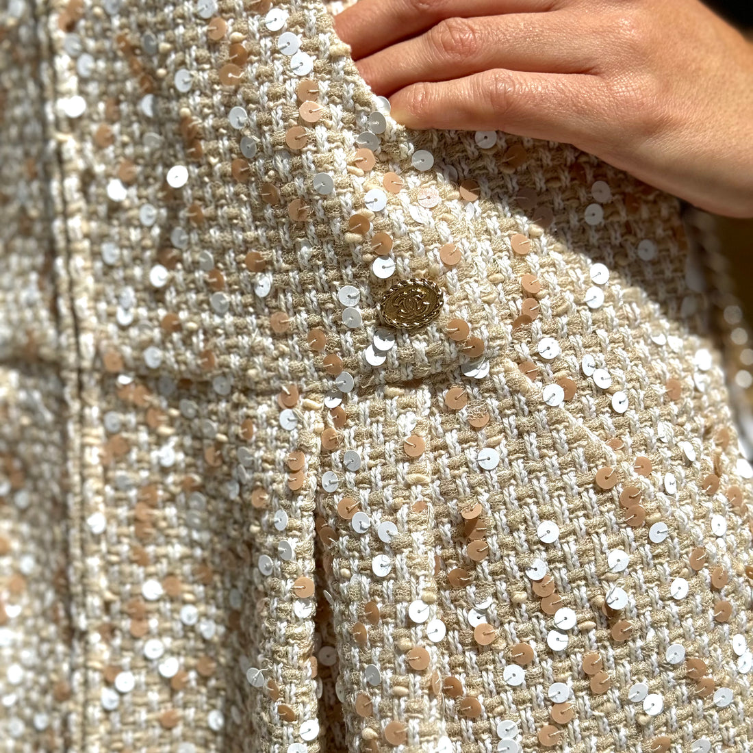 Chanel - Vestaglia in tweed T.36
